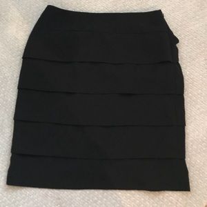 Jones Studio Black layered pencil skirt